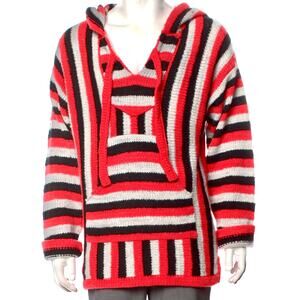 THE ELDER STATESMAN: Men's 100% Cashmere Striped Hoodie - S